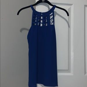 Cute blue dressy tank top!